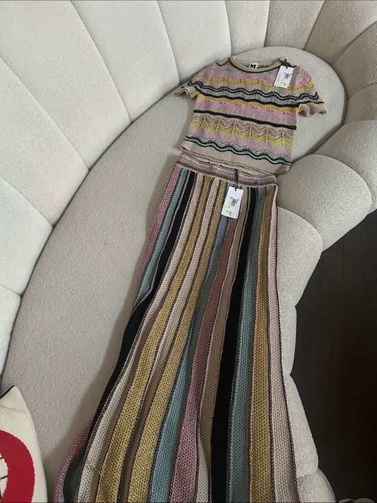 Missoni Dresses & Skirts - M by Missoni Girls' Multicolor Striped Knit Top & Skirt Set